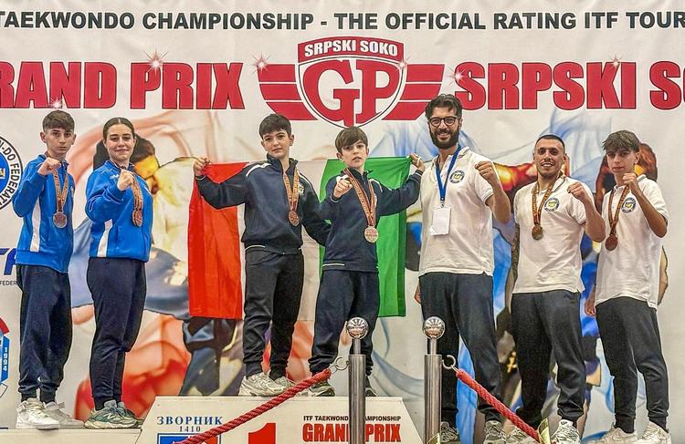 Taekwondo ITF, nove medaglie per gli atleti della Bat in Bosnia