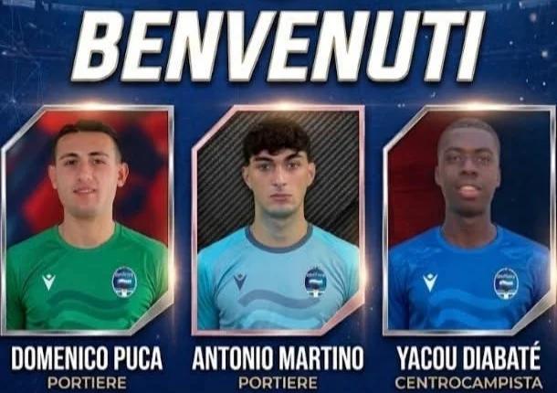 Ebolitana scatenata sul mercato: tre nuovi giovani talenti per mister Pezzella