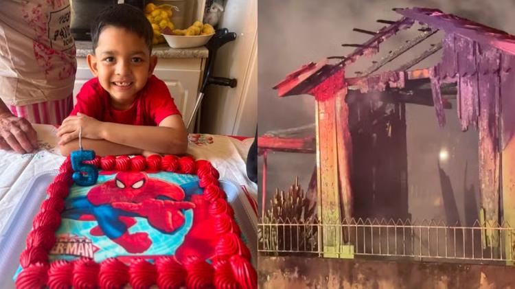 'Não sabia que era o último abraço', diz mãe de menino de 5 anos que morreu em incêndio no dia do aniversário, no PR