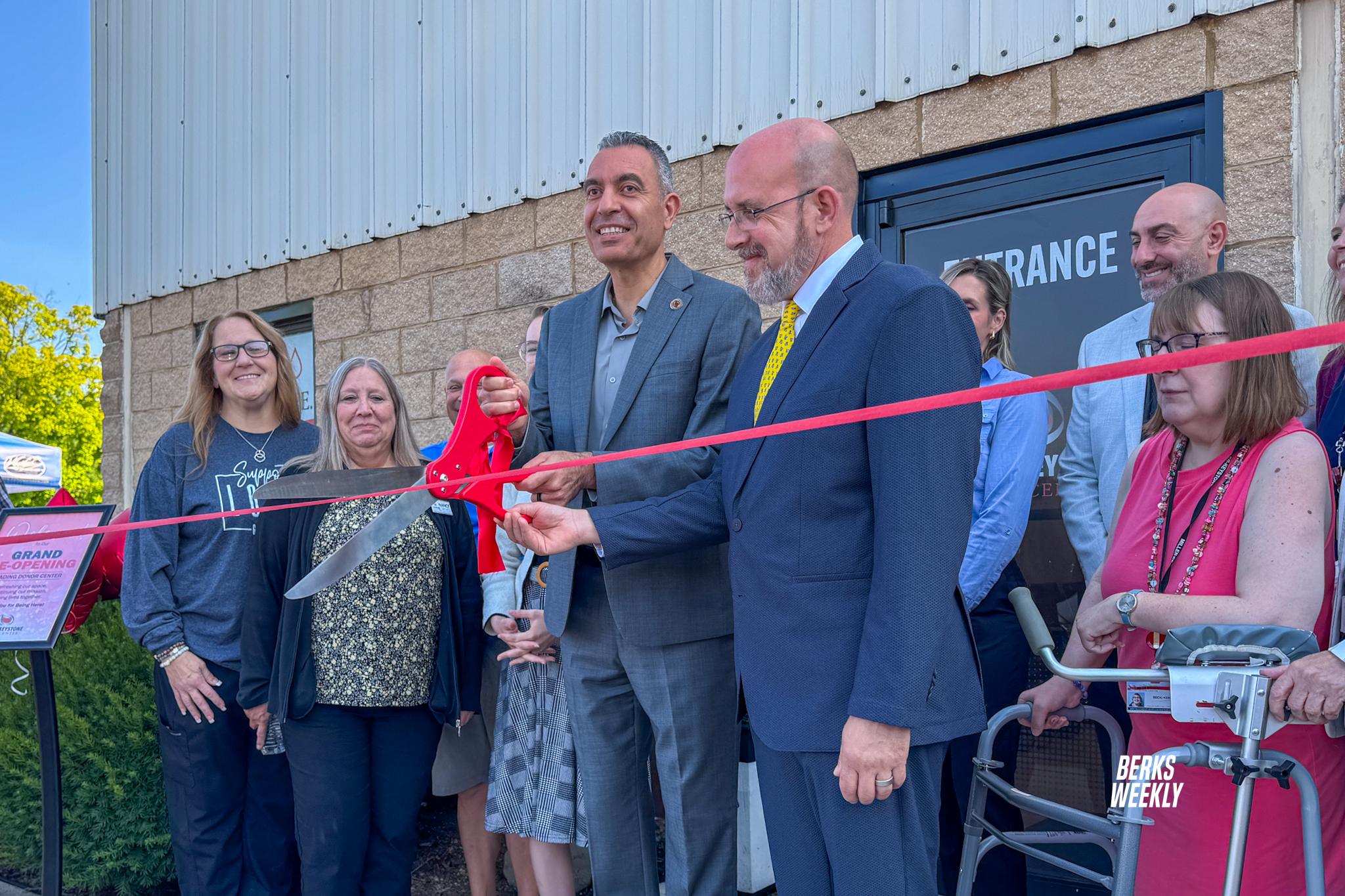 Miller-Keystone Blood Center celebrates reopening of renovated Reading Donor Center