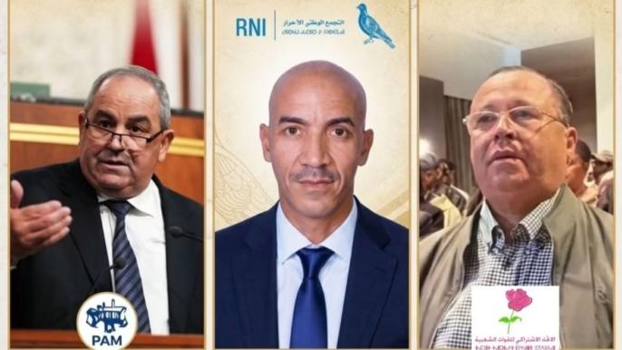 الميداوي وصنديل والعكرود يفوزون بمقاعد دائرة الرحامنة