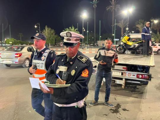 حملة أمنية لمواجهة مخالفات المرور والسياقة الاستعراضية بوسط مراكش