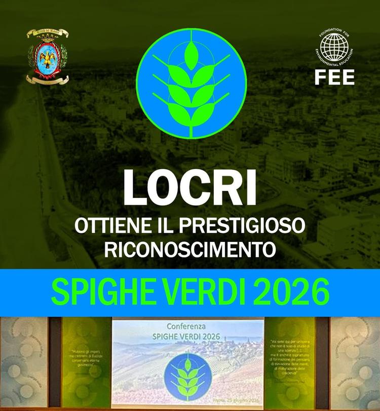 𝐋𝐎𝐂𝐑𝐈 𝐄’ 𝐒𝐏𝐈𝐆𝐇𝐄 𝐕𝐄𝐑𝐃𝐈 𝟐𝟎𝟐𝟔 🟩 Prima volta per la nostra città che riceve il prestigioso riconoscime...