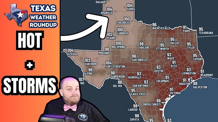Texas Heat Continues, Severe Storms Possible in the Panhandle