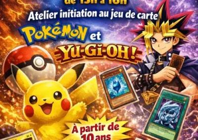 atelier d’initiation aux jeux de cartes Pokémon & Yu-Gi-Oh