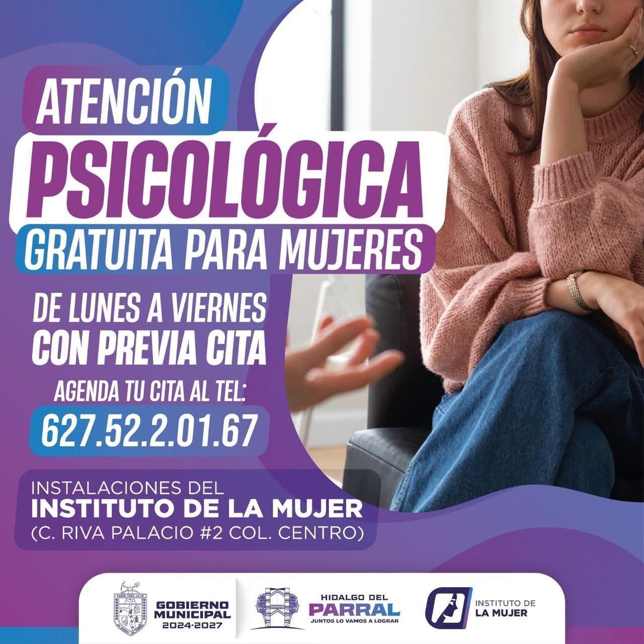 Instituto de la Mujer de Parral brinda apoyo emocional sin costo