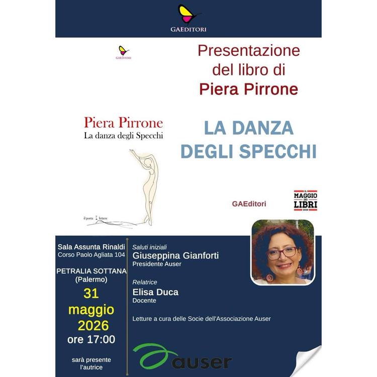 📚IL MAGGIO DEI LIBRI 2026📚 La Danza degli specchi di Piera Perrone  🗓 31 MAGGIO 2026 DOMENICA... 📍 Centro Assunta Ri...