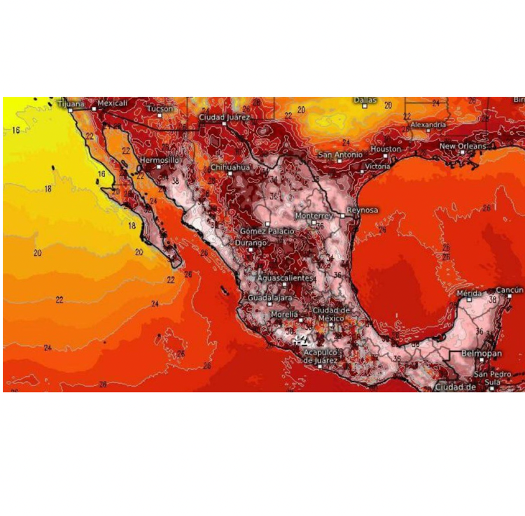 Ola de calor azotará México con temperaturas extremas; Morelos entre los estados más afectados
