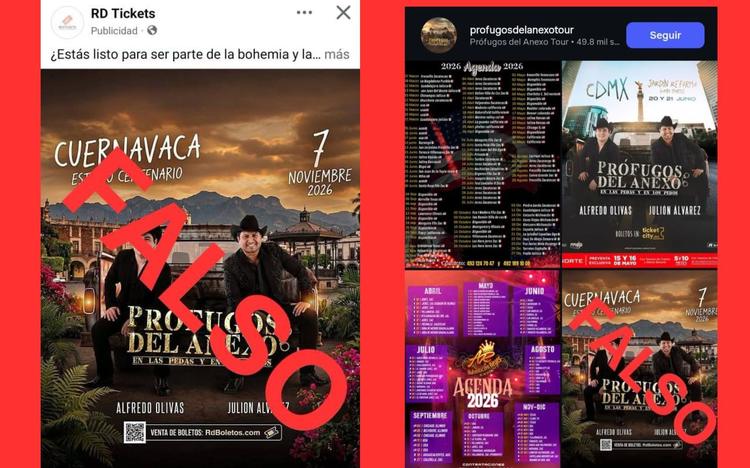 ¡ALERTA! Desmienten falso concierto de Prófugos del Anexo en estadio Centenario de Cuernavaca: Alfredo Olivas y Julión Álvarez NO se Presentan el 7 de Noviembre
