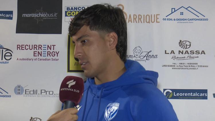 Brindisi Fc, De Angelis: “imposto il nostro gioco, contento per il gol”