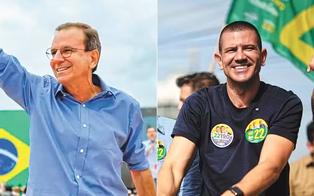 Eduardo Paes e Douglas Ruas encerram campanha de rua na Baixada e na Zona Oeste do Rio