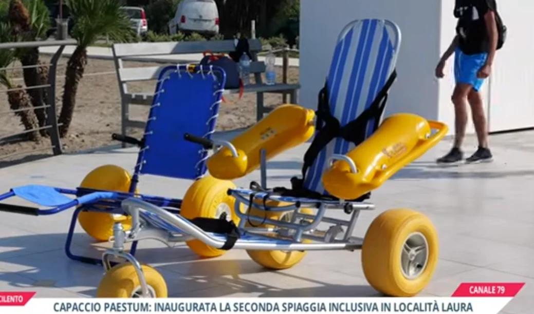 Capaccio Paestum: inaugurata la seconda spiaggia inclusiva in località Laura