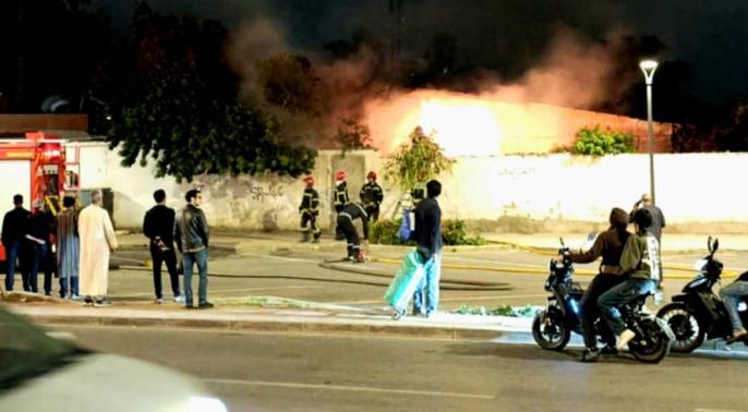 اندلاع حريق قرب سينما السلام بأكادير