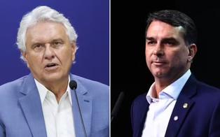 Ronaldo Caiado rebate Flávio Bolsonaro e diz que críticas mostram 'desespero'