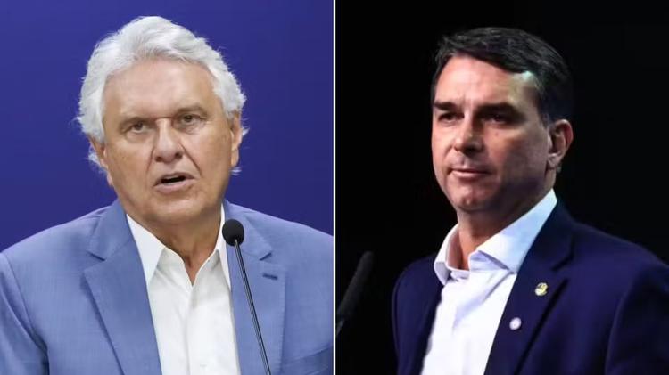 Ronaldo Caiado rebate Flávio Bolsonaro e diz que críticas mostram 'desespero'
