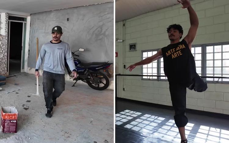 Jovem servente de pedreiro bailarino quebra preconceitos: 'Você pode transmitir o que quiser pela dança'