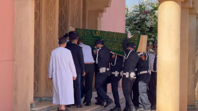 بالصور.. انطلاق مراسيم تشييع والي أمن مراكش السابق الحايل الزيتوني وسط أجواء مهيبة
