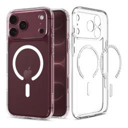 Spigen Clear Case for iPhone 18 Pro on white background