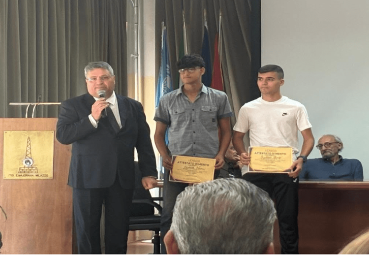 Milazzo, l’Itt Majorana celebra due studenti eccellenze nello sport: Gaetano Munafò e Gabriele Nania