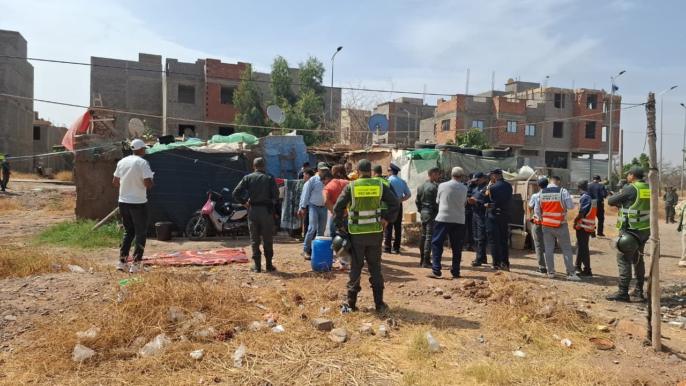 رغم الاستنفار الكبير.. السلطات تعجز عن هدم براريك بدوار الكومي بمراكش