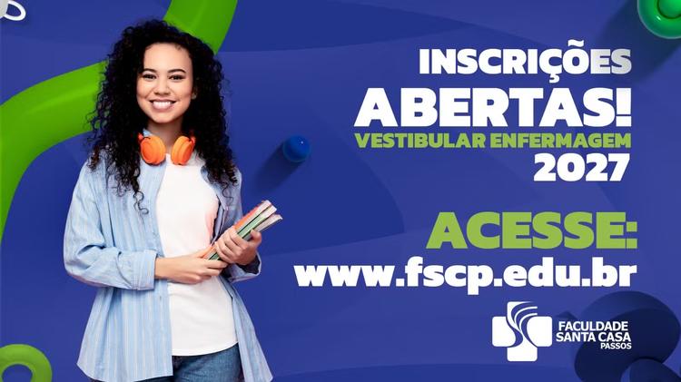Faculdade Santa Casa de Passos abre inscrições para Vestibular 2027