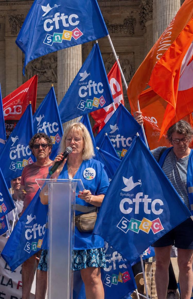 Manifestation prévoyance enseignants Snec-CFTC