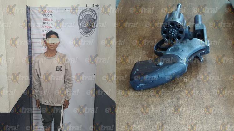 Cae un sujeto armado en Yautepec: Empuñaba un revólver en plena calle