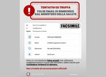 Email truffa su rimborsi, l'alert del ministero della Salute: "Non cliccare su link"