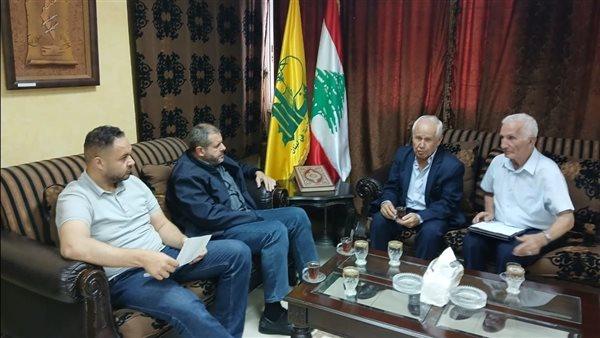 حزب الله في صيدا عرض مع رئيس بلدية كفرشوبا الأوضاع في البلدة
