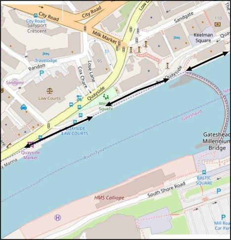 Part 3 of the Newcastle Quayside Run 10km along Quayside 