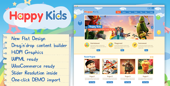 Happy Kids – Tema WordPress per bambini