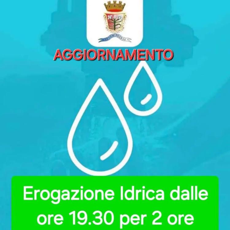 📆 16 luglio 2026  Per consentire il completamento dei lavori l'erogazione idrica rimarrà interrotta nella giornata odie...