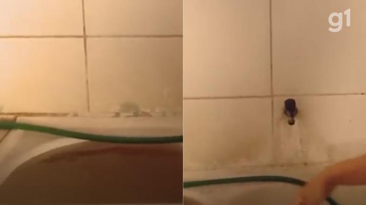 Moradores reclamam de água barrenta no bairro Sabbak em Santa Inês