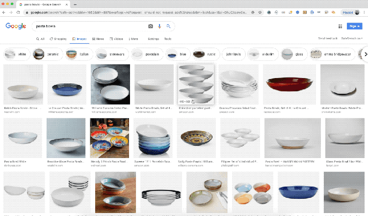 desktop pasta bowls