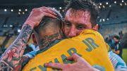 El mensaje de Neymar a Messi en la previa de su despedida de la Selección Argentina: 