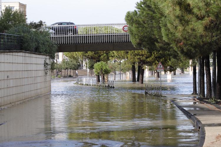 Les rives du Lez ont débordé à Montpellier.