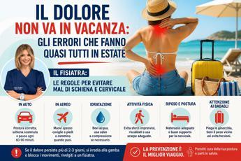 In estate il dolore non va in vacanza. Le regole della fisiatra "per evitare mal di schiena e cervicale"