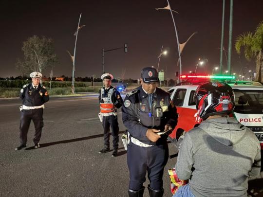 الفرقة الولائية للسير الطرقي بمراكش تحرر 24 مخالفة مرورية في حملة مراقبة ميدانية +صور