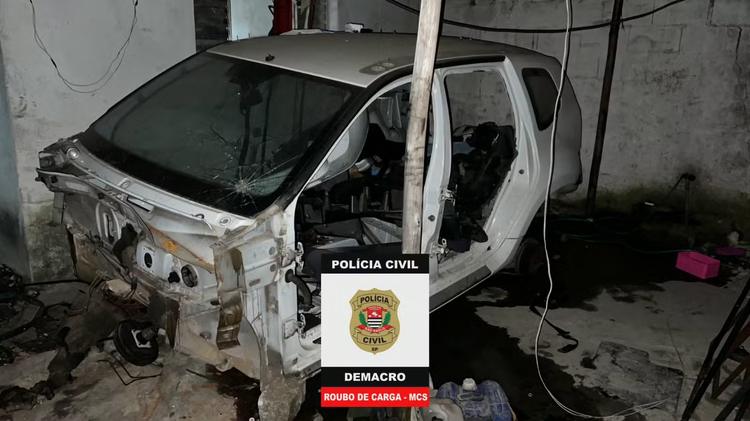 Polícia Civil encontra desmanche irregular e apreende peças de veículos furtados em Mogi das Cruzes