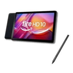 Like-New Amazon Fire HD 10 Tablet and Stylus Pen Creativity Bundle on white background