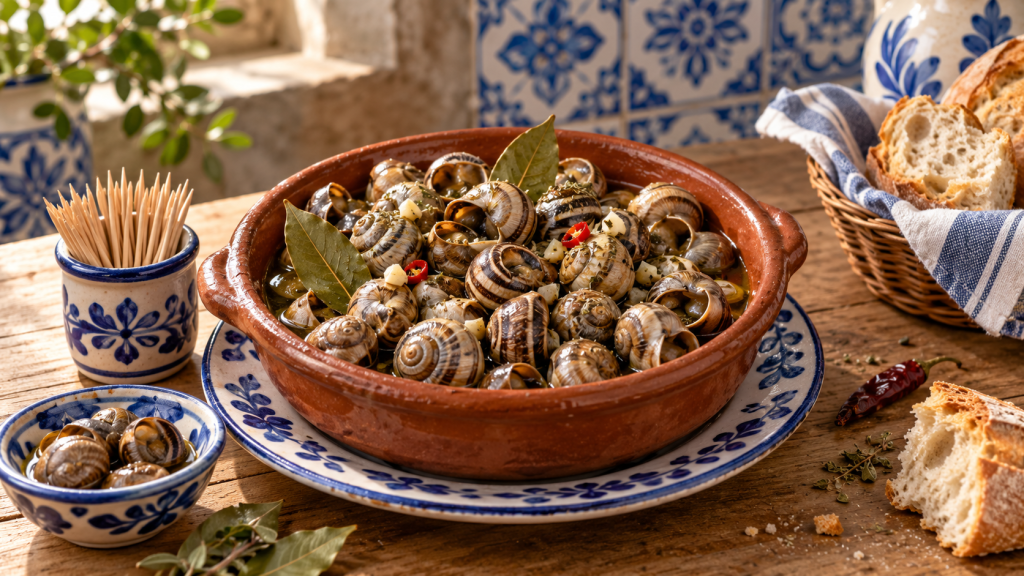 Caracóis à Portuguesa — Petits escargots mijotés à la portugaise