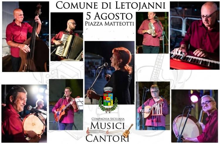 🎤5 AGOSTO - COMPAGNIA SICILIANA MUSICI E CANTORI La Compagnia siciliana musici e cantori con Maurizio Tamà presenta Ari...