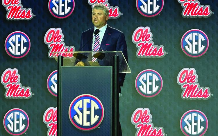 Golding goes off-script, impresses in debut appearance at SEC Media Days