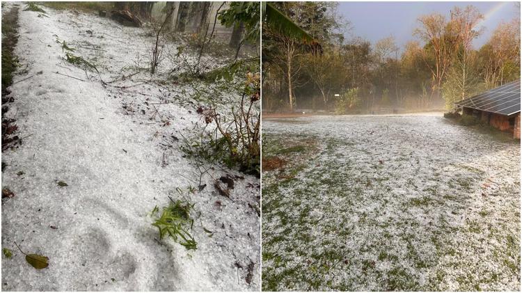 SC entra em alerta vermelho para tempestades após queda de granizo com criança ferida