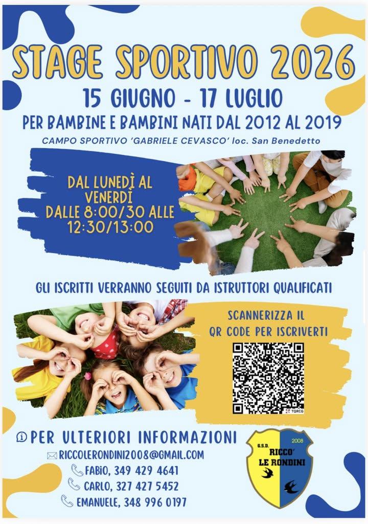 FINITA LA SCUOLA, INIZIA IL DIVERTIMENTO!!! Riccò Le Rondini Verticali Istituto Comprensivo "Falcone-Borsellino"-Riccò d...