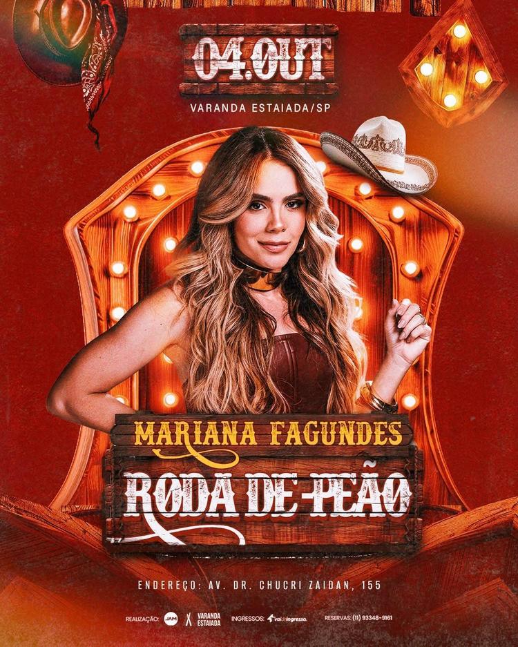 Varanda Estaiada recebe Mariana Fagundes em São Paulo