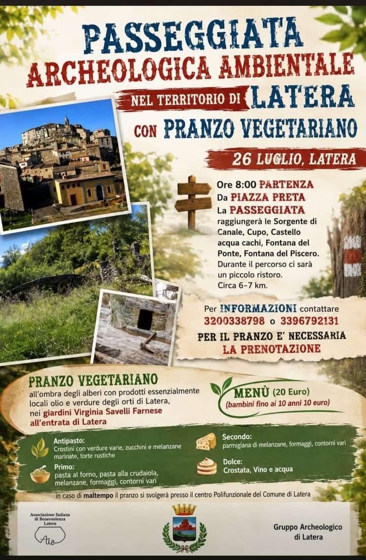 🚶🚶PASSEGGIATA ARCHEOLOGICA AMBIENTALE 🚶🚶 Non hai ancora programmi per il week end?  📅 Domenica 26 Luglio partecipa...
