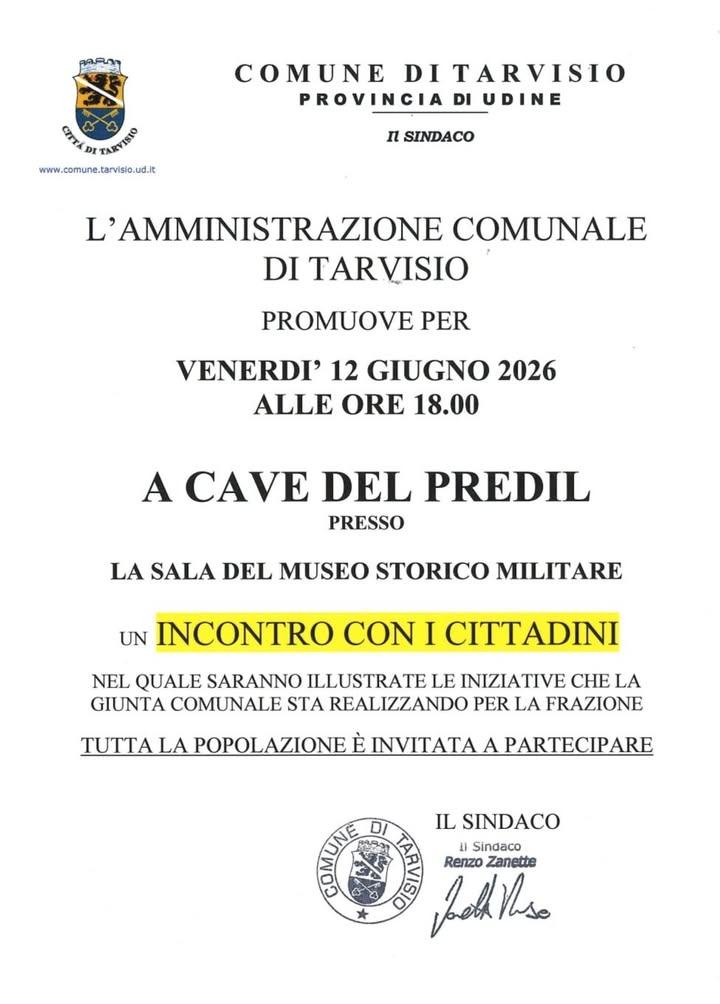 ‼️L' AMMINISTRAZIONE COMUNALE INCONTRA I CITTADINI DELLE FRAZIONI. Il primo appuntamento è fissato per VENERDÌ 12 GIUGNO...