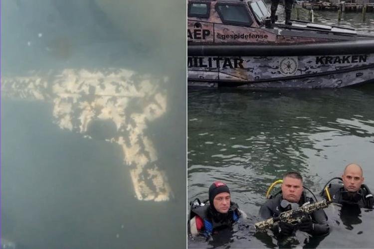 PM encontra fuzil jogado no mar por criminosos após mais de 6h de mergulho; VÍDEO