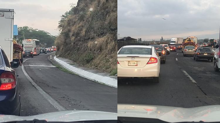 Caos vial en la autopista Acapulco-Cuernavaca: Choque múltiple frena el tráfico matutino